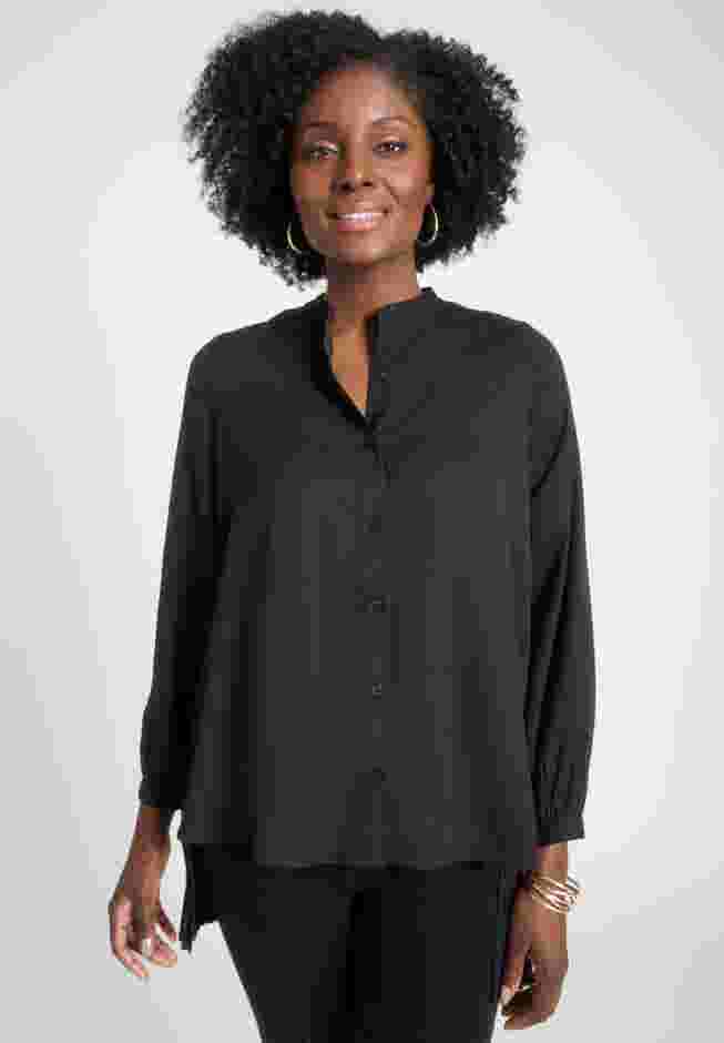 Pleated Back Georgette Tunic image number 0