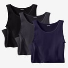 Ribbed Cotton Tank Undershirt 3-Pack image number null