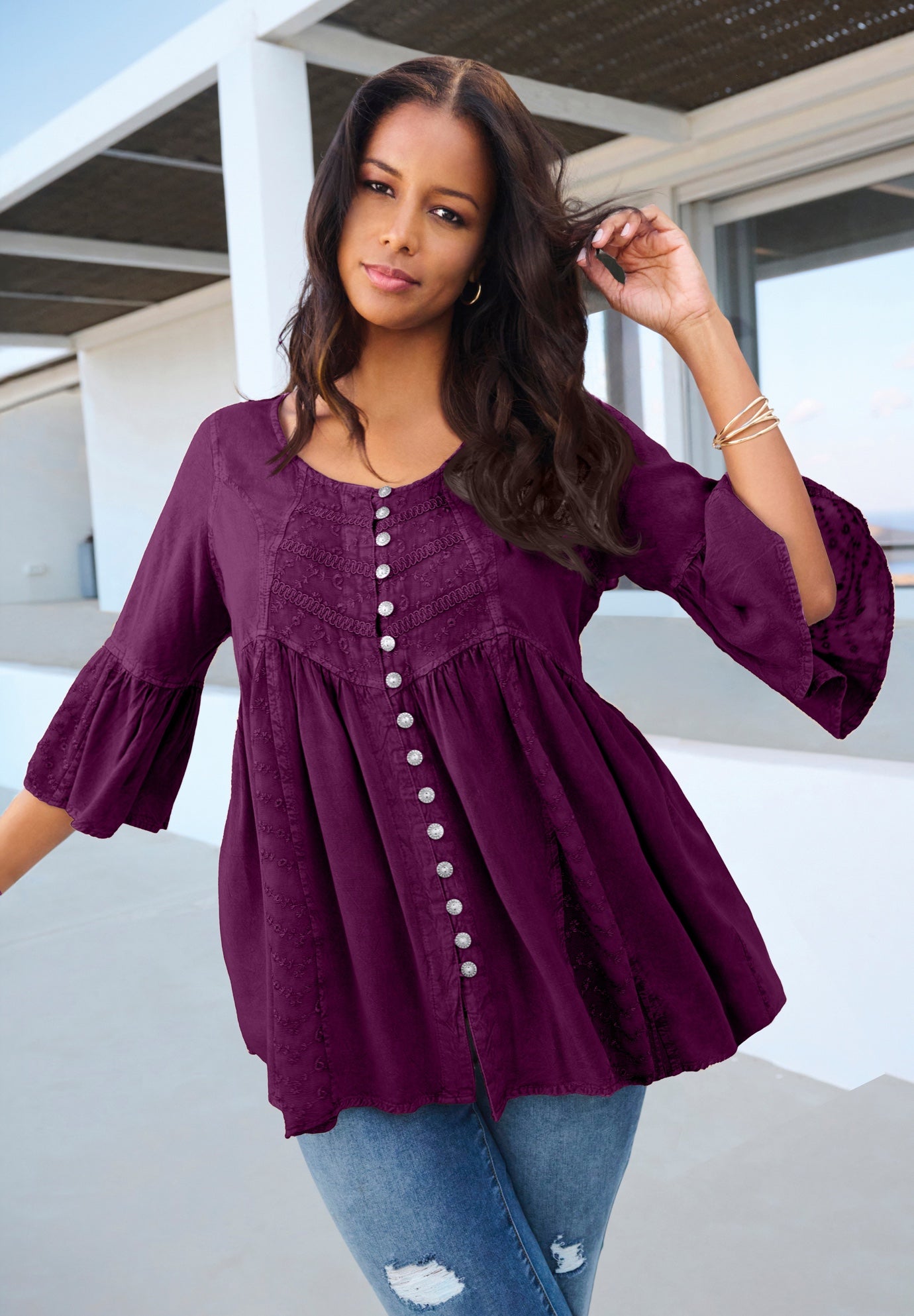 Taylor Acid Wash Big Shirt image number 0