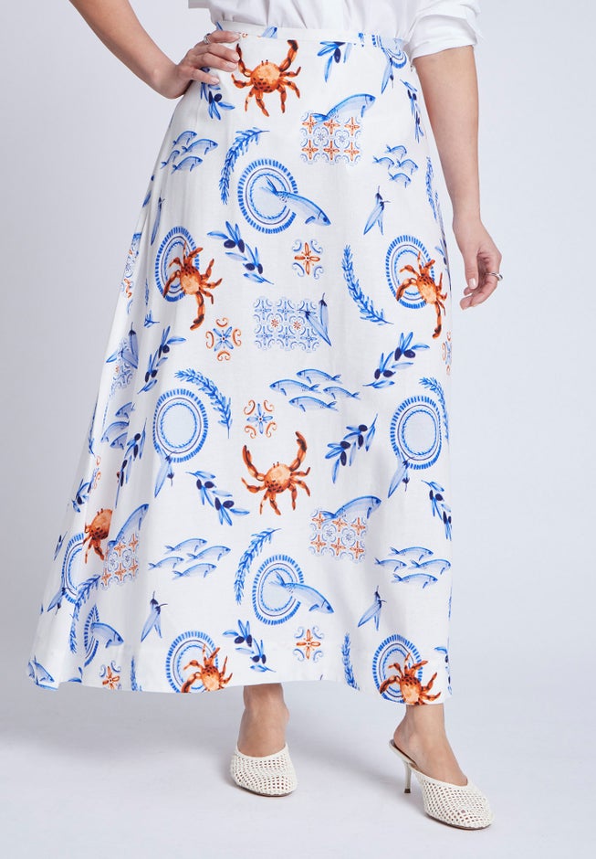 Printed Full Skirt image number 1