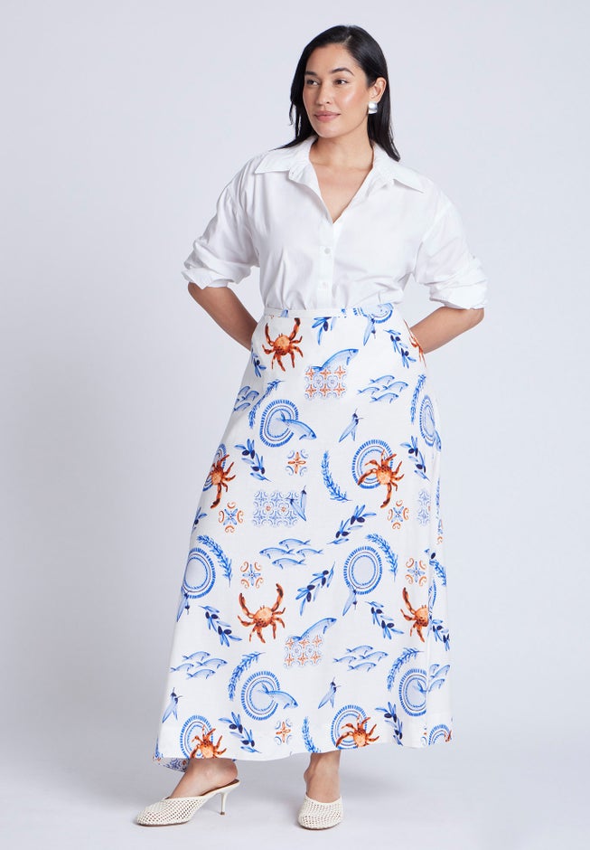 Printed Full Skirt image number 0