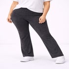 Cotton Spandex Full Length Bootcut Flat Waistband Leggings image number null
