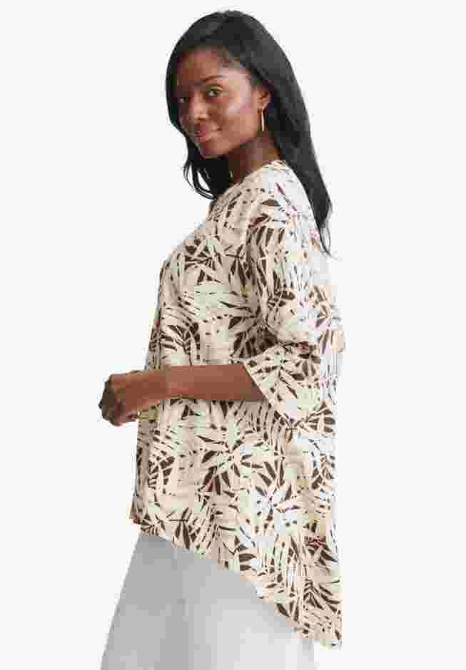 Hi-Low Linen Tunic image number 2