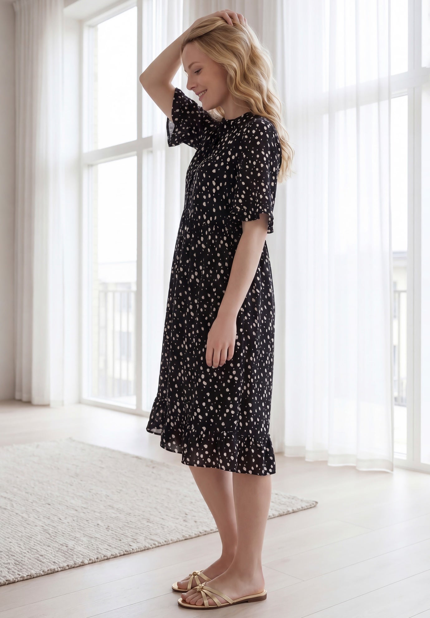 Ruffled Empire Dress image number 2