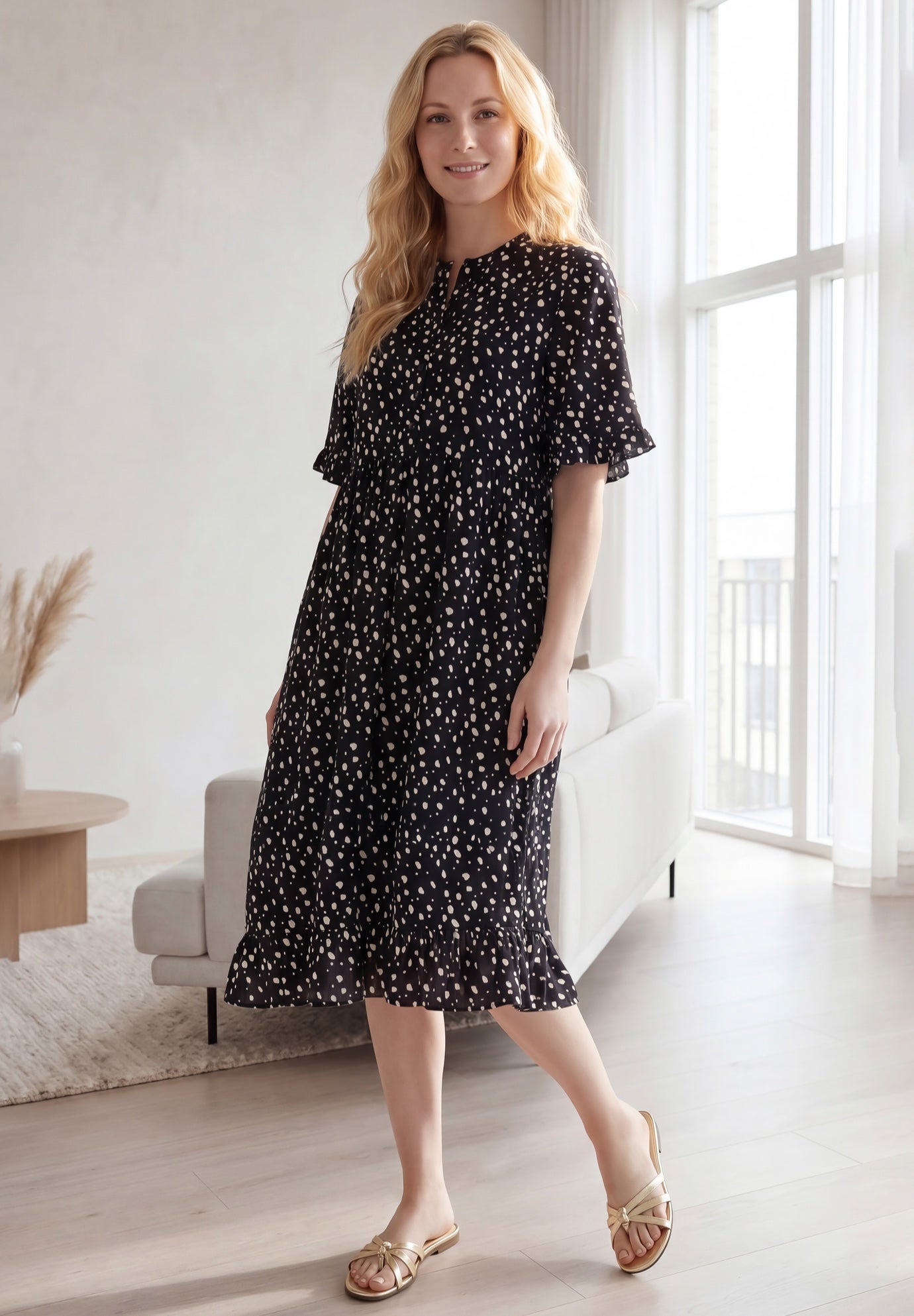 Ruffled Empire Dress image number 0