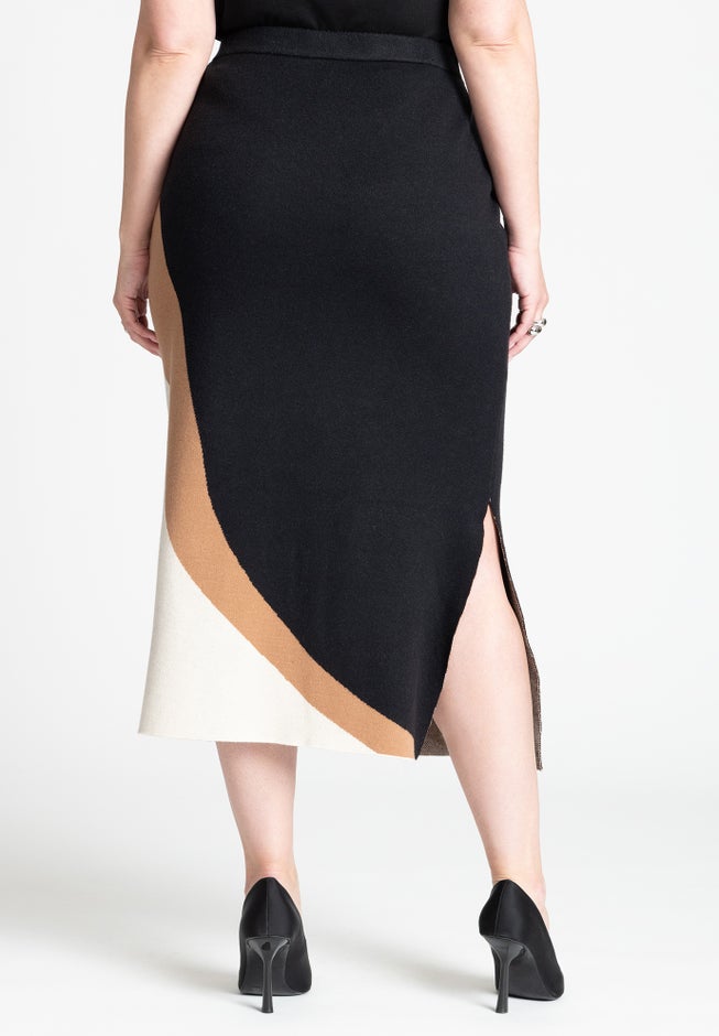 Intarsia Sweater Skirt image number 2