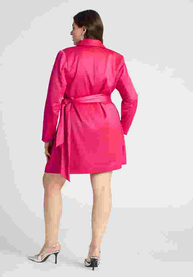 Tie Detail Blazer Mini Dress image number 2