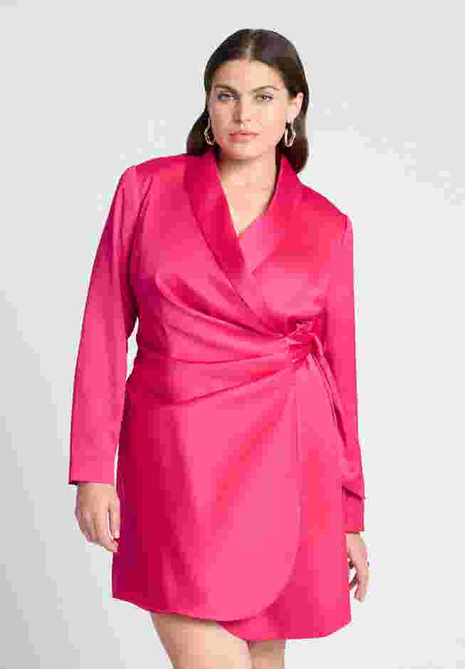 Tie Detail Blazer Mini Dress image number 3