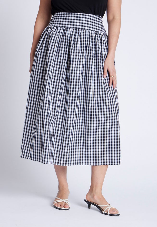 Gingham Full Skirt image number 1