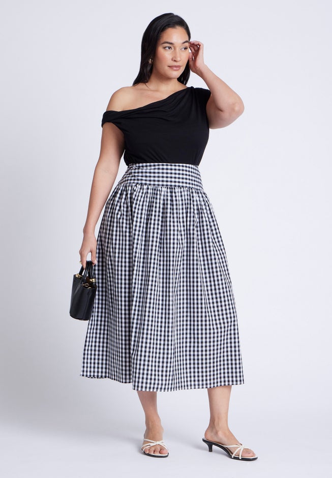 Gingham Full Skirt image number 3