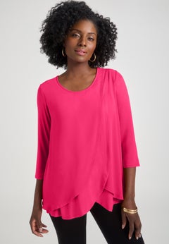 Double-Layer High-Low Tunic