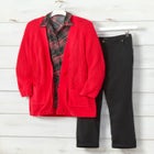 Button-Front Shaker Cardigan image number null