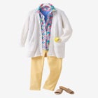 Button-Front Shaker Cardigan image number null