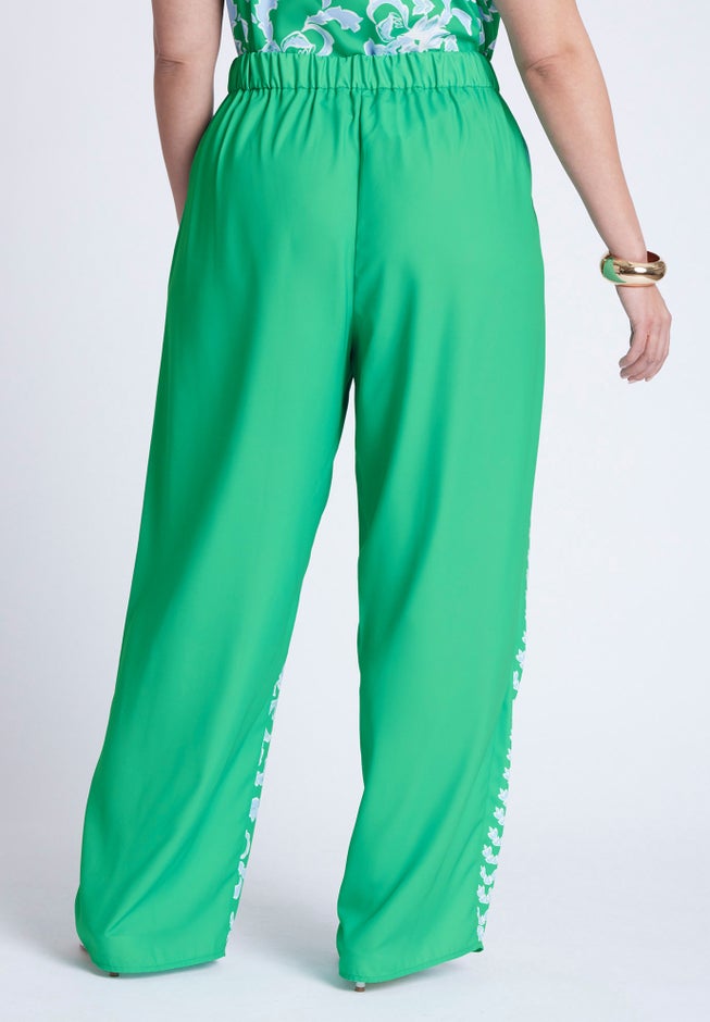 Placed Print Pull On Pant image number null