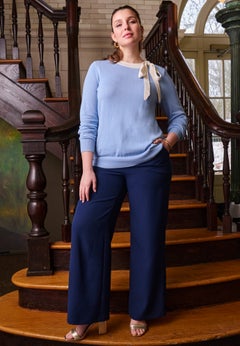 Tie-Neck Sweater