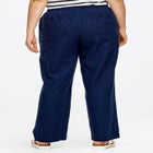 Linen-Blend Drawstring Pants image number null