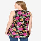 Sleeveless Pintuck Gauze Shirt image number null