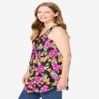 Sleeveless Pintuck Gauze Shirt image number null