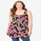 Sleeveless Pintuck Gauze Shirt image number null