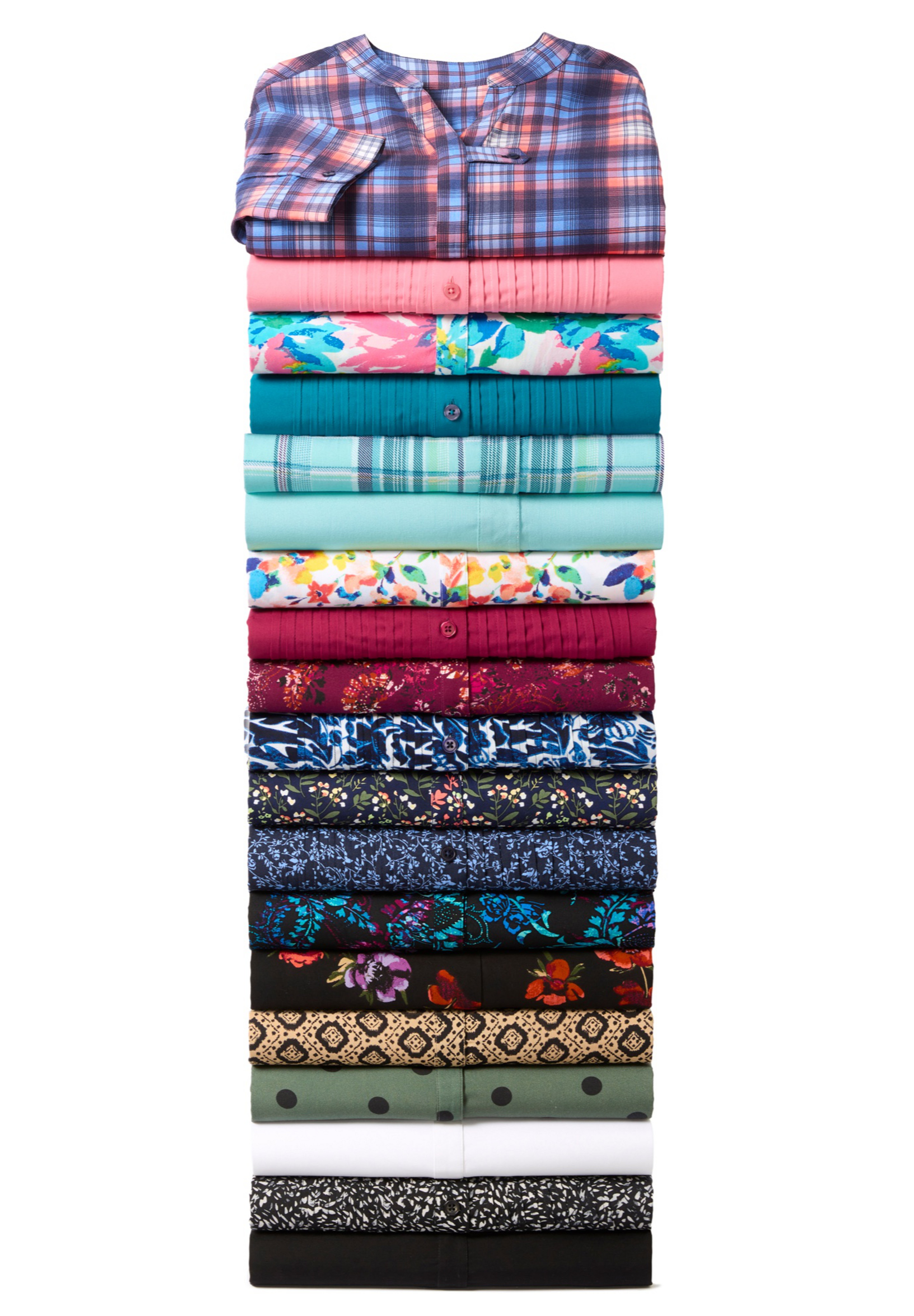 7-Day Three-Quarter Sleeve Tab-Front Tunic image number 2