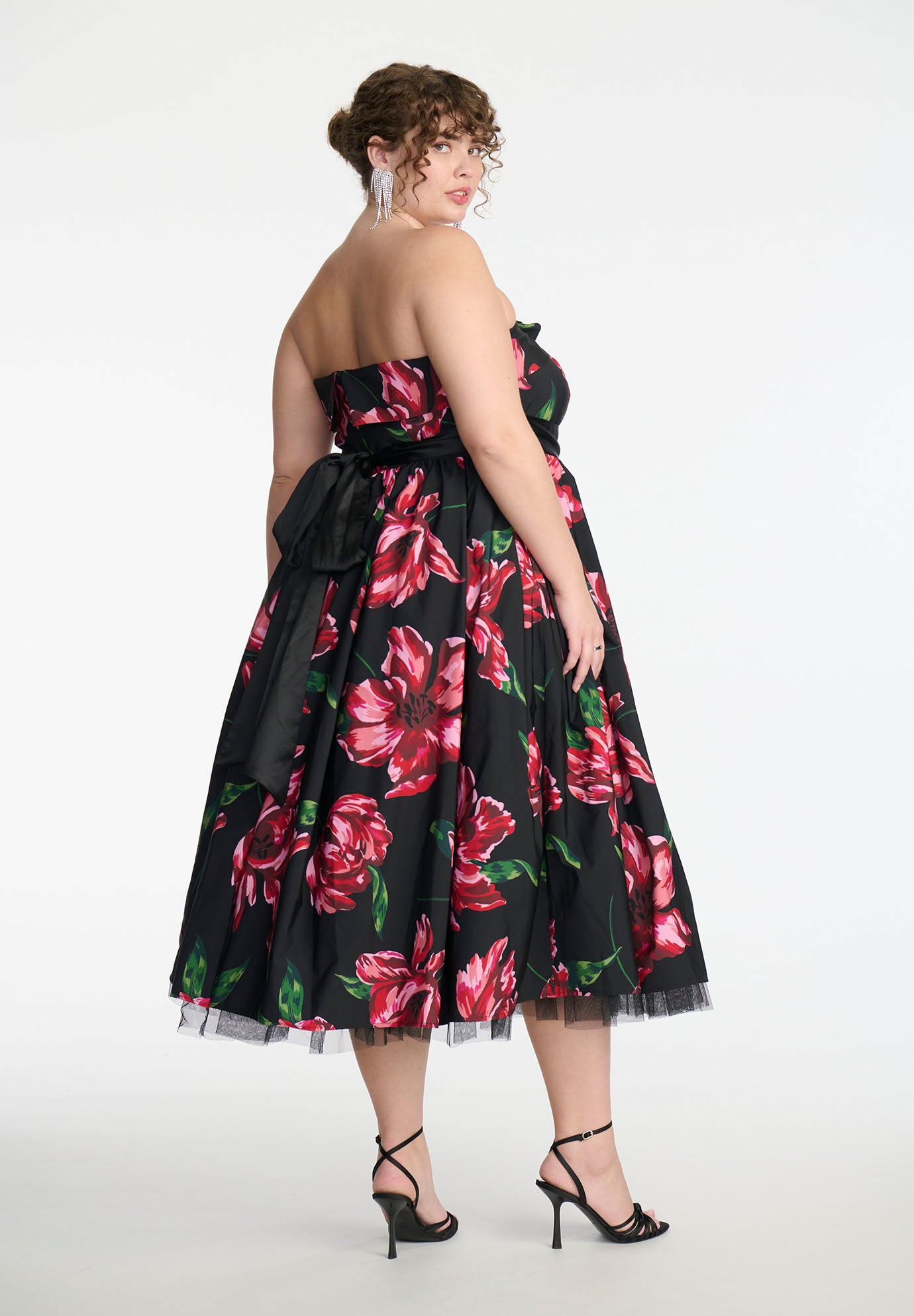 ELOQUII x kate spade new york Floral Pleated Gown image number 2