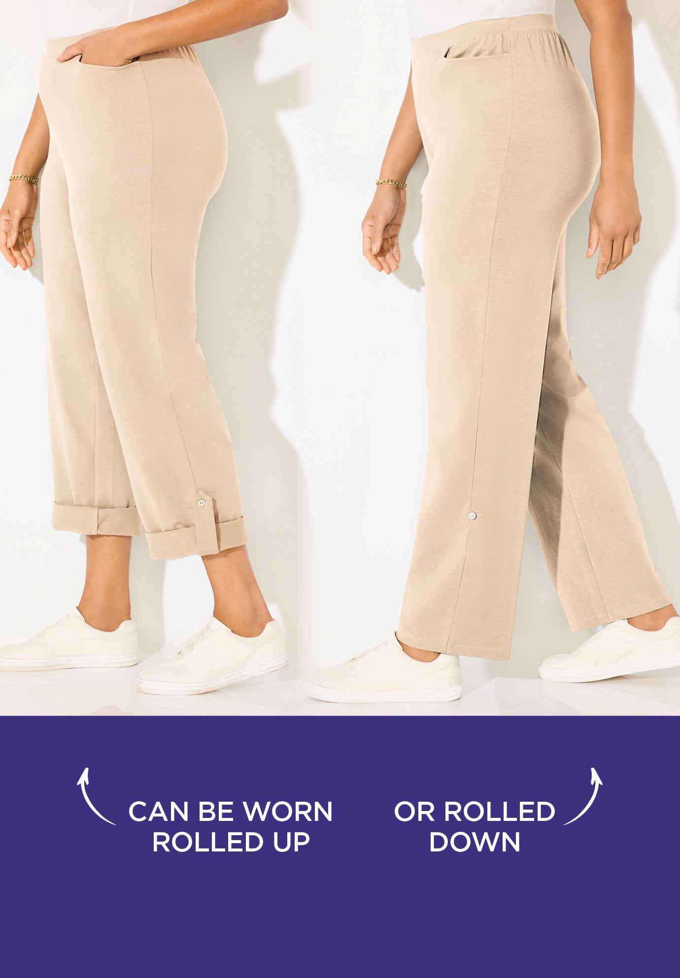 Suprema&reg; Studio Roll Tab Pant image number 0