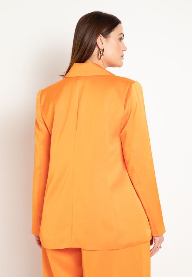 Oversized Satin Blazer image number 2