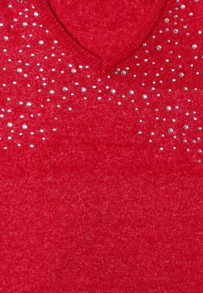 Embellished Pullover Sweater with Blouson Sleeves image number 2