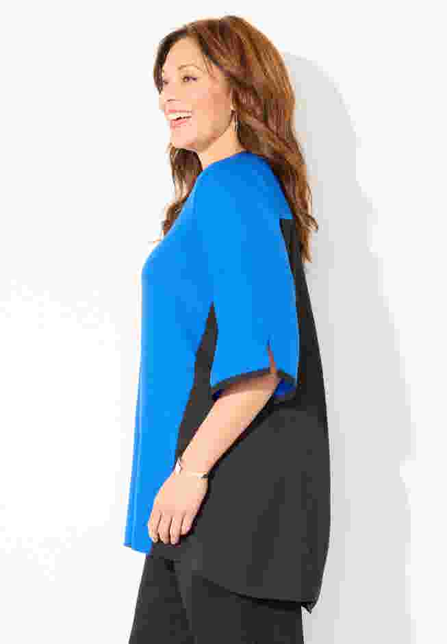 High-Low Contrast Blouse image number 2
