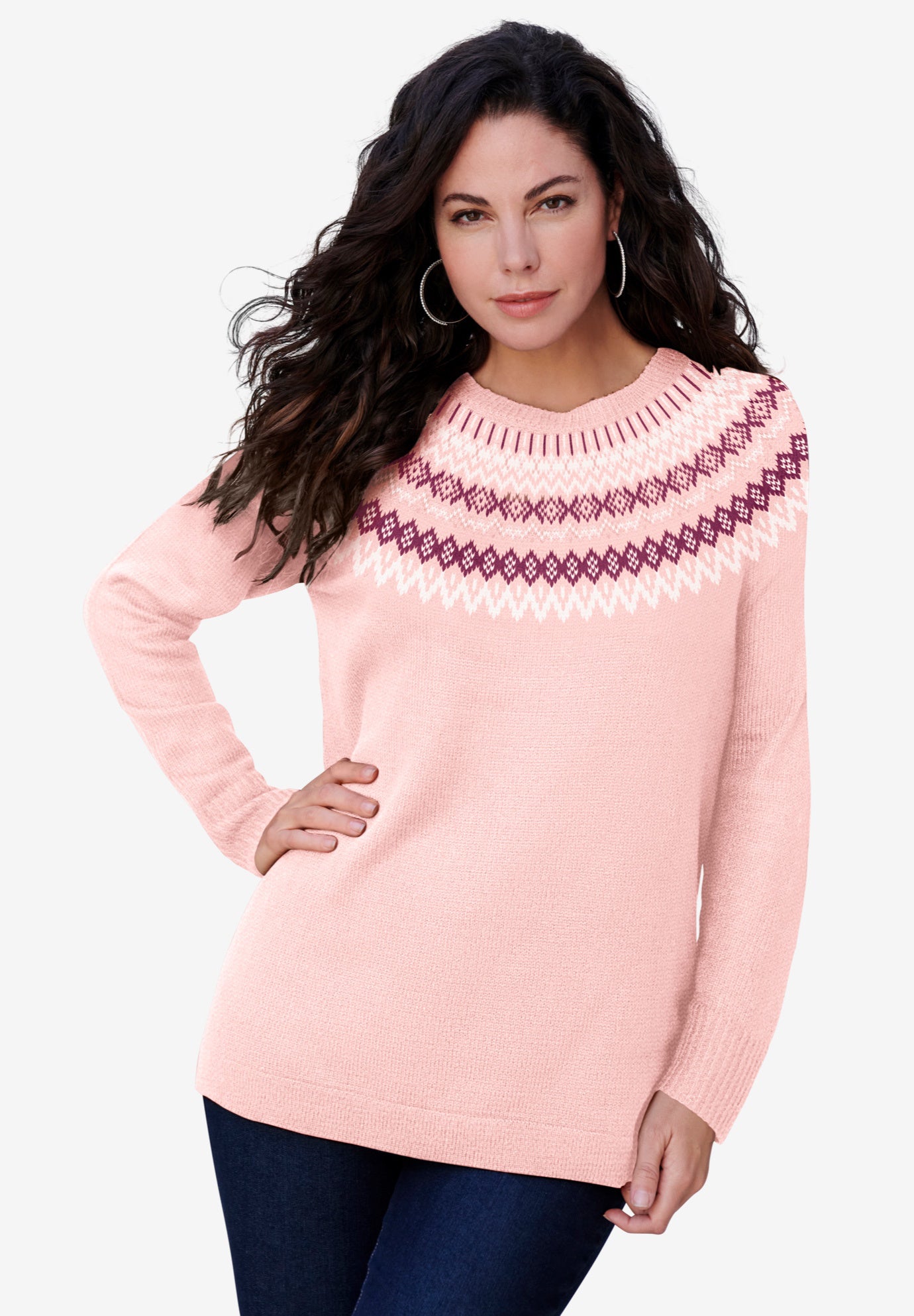 Fair Isle Pullover Sweater image number 0