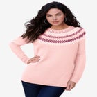 Fair Isle Pullover Sweater image number null