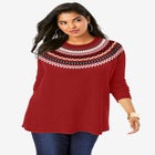 Fair Isle Pullover Sweater image number null
