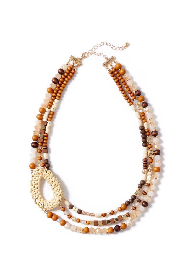 Wood Bead Necklace image number 1