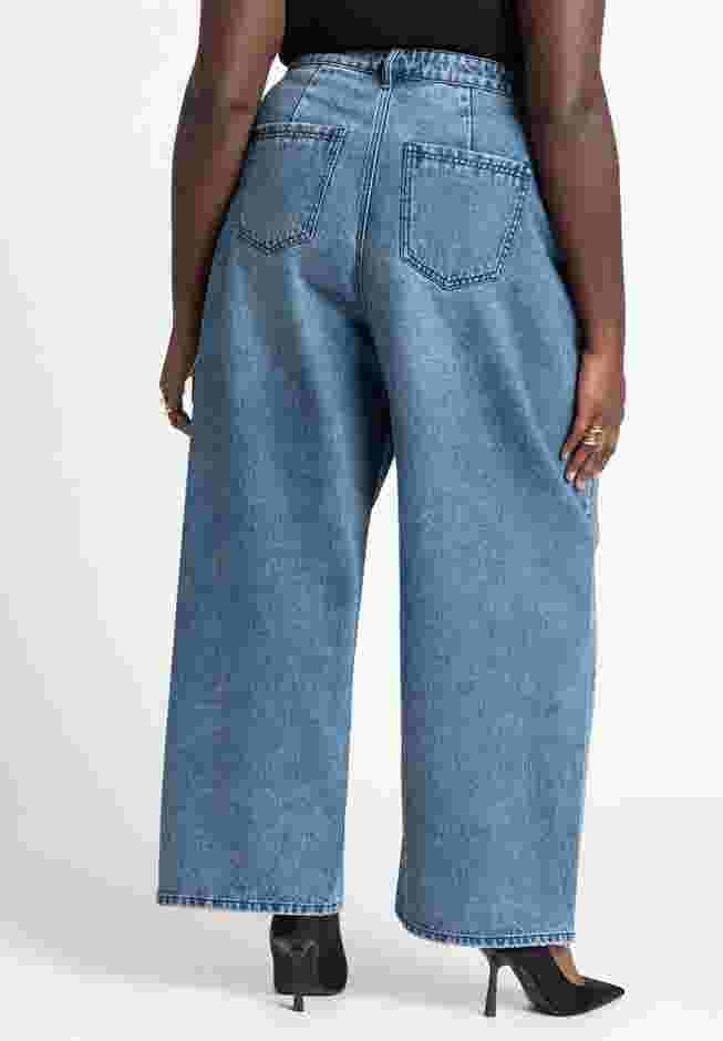 Slouchy Jean With Waistband Detail image number 3