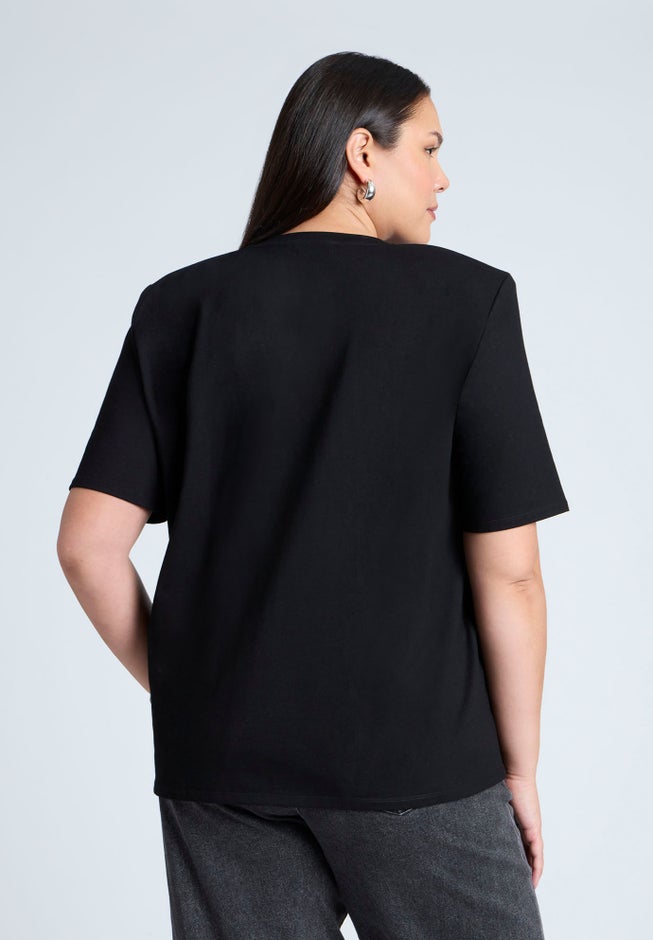 Dramatic Shoulder Tee image number 2