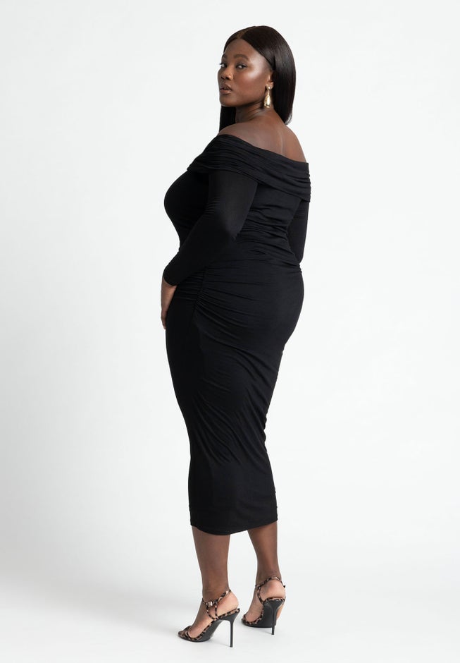Off Shoulder Midi Dress image number 1