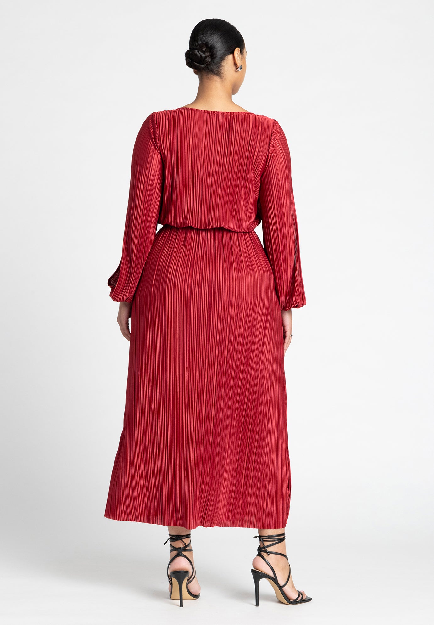 Plisse Open Sleeve Dress image number 1