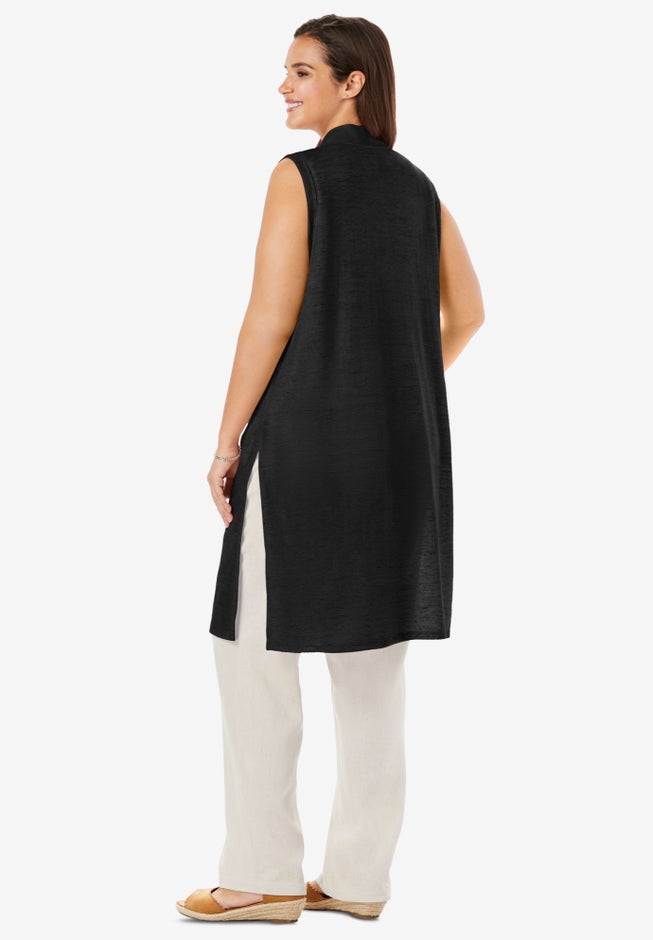 Lightweight Linen Vest Sweater image number 1