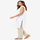 Lightweight Linen Vest Sweater image number null