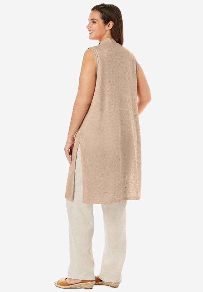 Lightweight Linen Vest image number 1