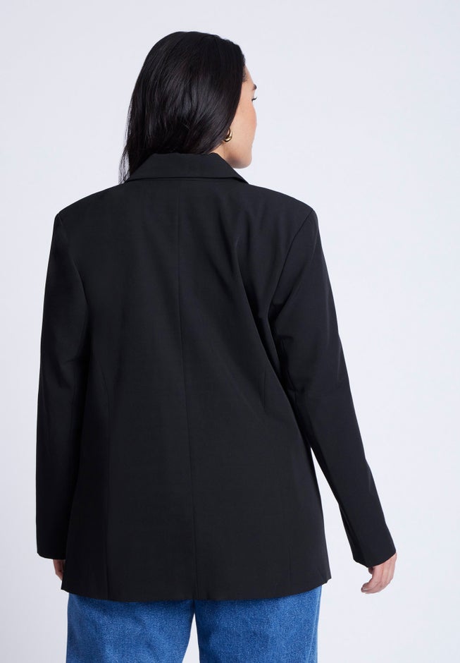 Long Relaxed Blazer image number null