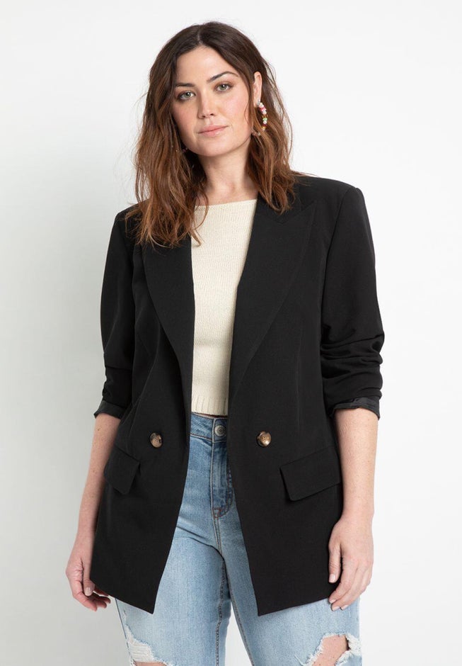 Long Relaxed Blazer image number null