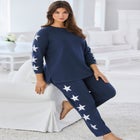 Side Print Pajama Set image number null