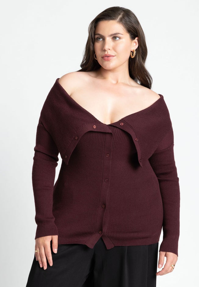 Bardot Off The Shoulder Sweater image number 1