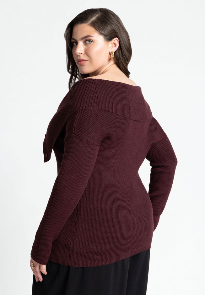 Bardot Off The Shoulder Sweater image number 2