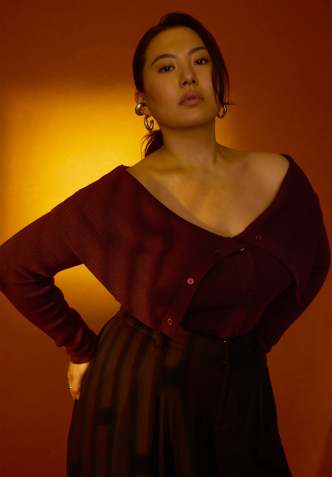 Bardot Off The Shoulder Sweater image number 0