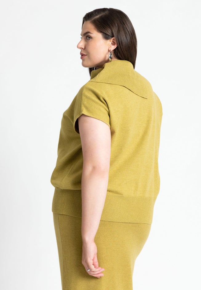 Asymmetrical Turtleneck Sweater image number 2