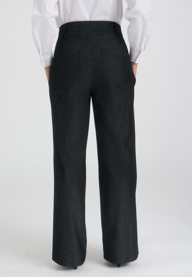 Slubbed Denim Trouser image number null