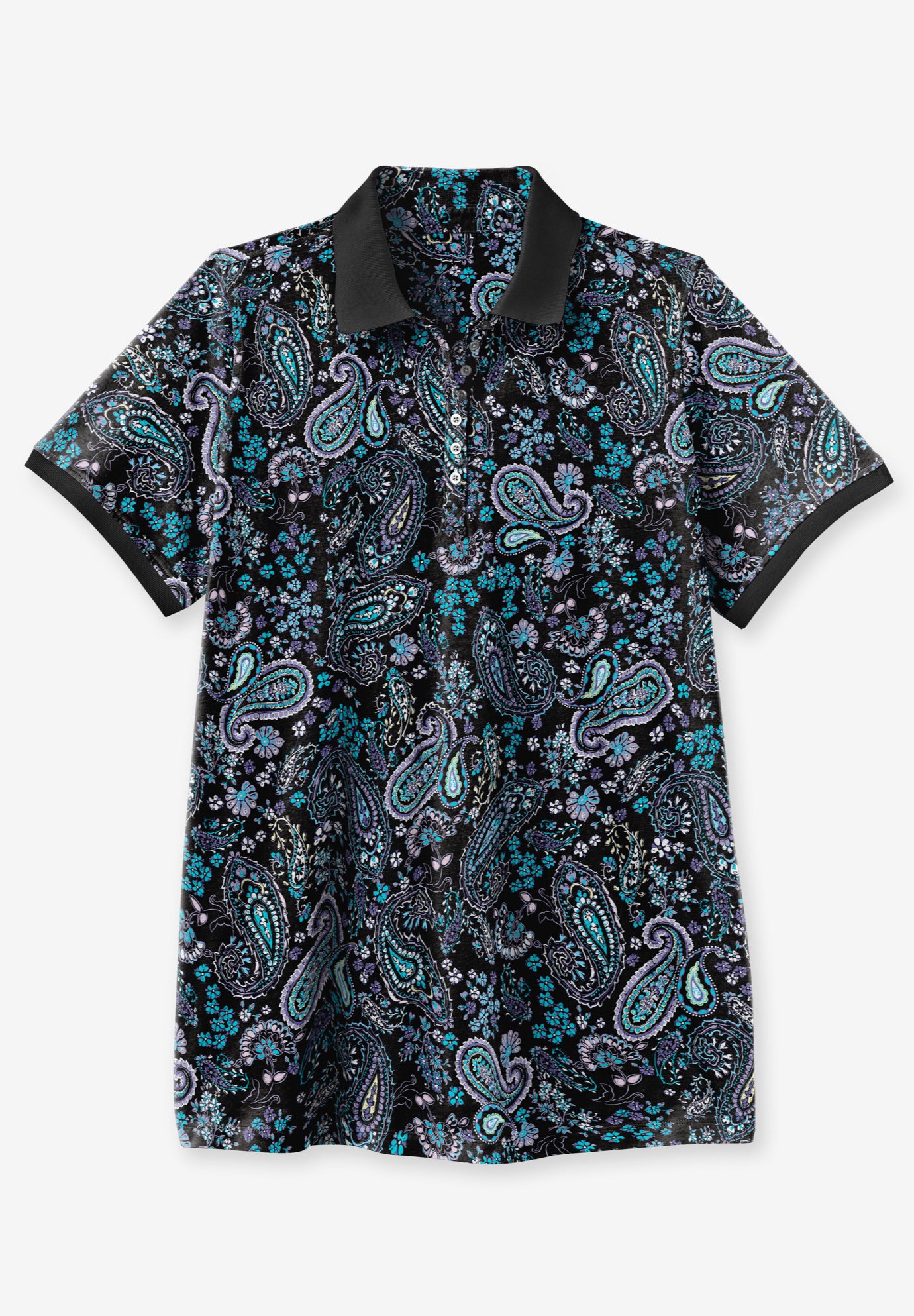 Perfect Printed Short-Sleeve Polo Shirt image number 3