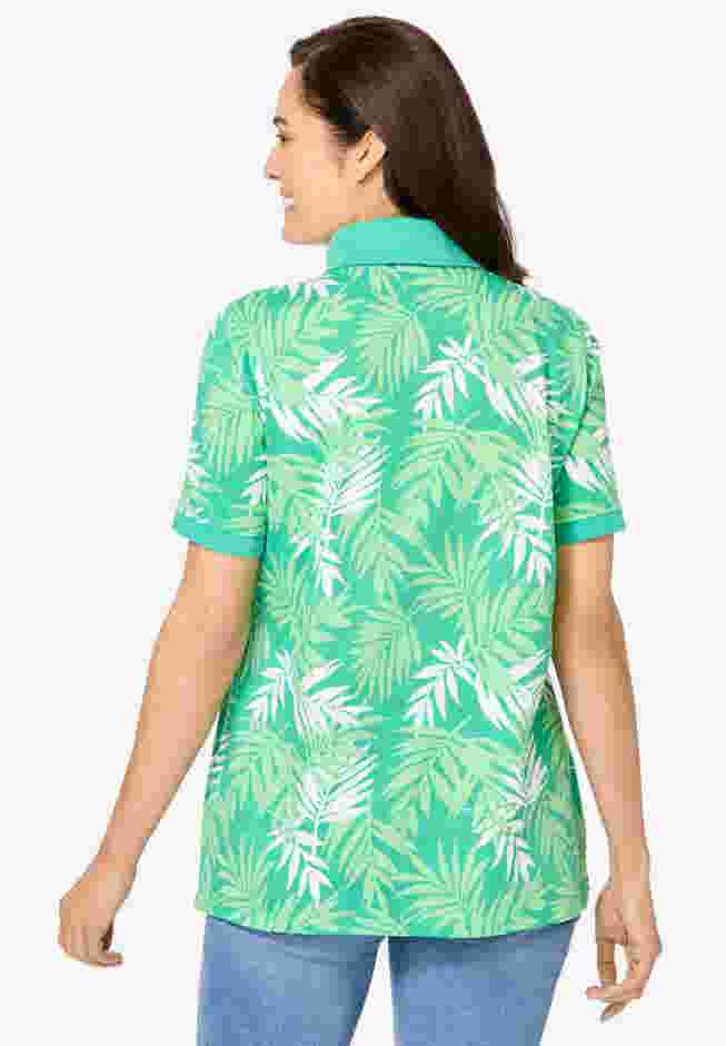 Perfect Printed Short-Sleeve Polo Shirt image number 1